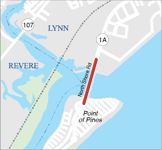 LYNN-REVERE: BRIDGE RECONSTRUCTION, L-18-015=R-05-008, ROUTE 1A OVER SAUGUS RIVER 